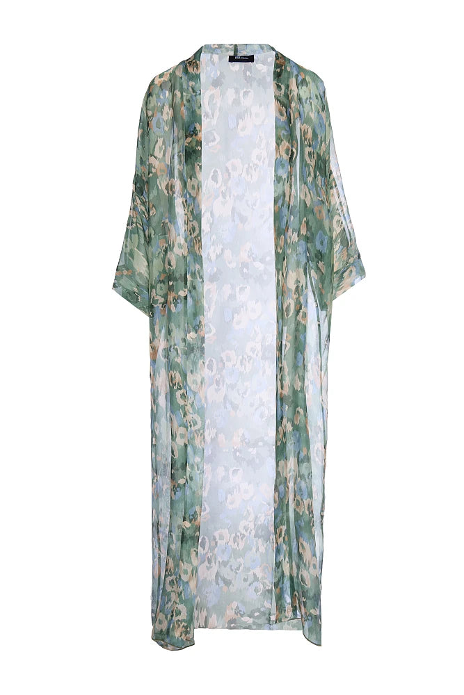 Kimono maxi estampado