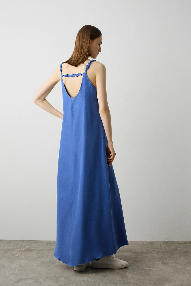 Vestido maxi espalda abierta