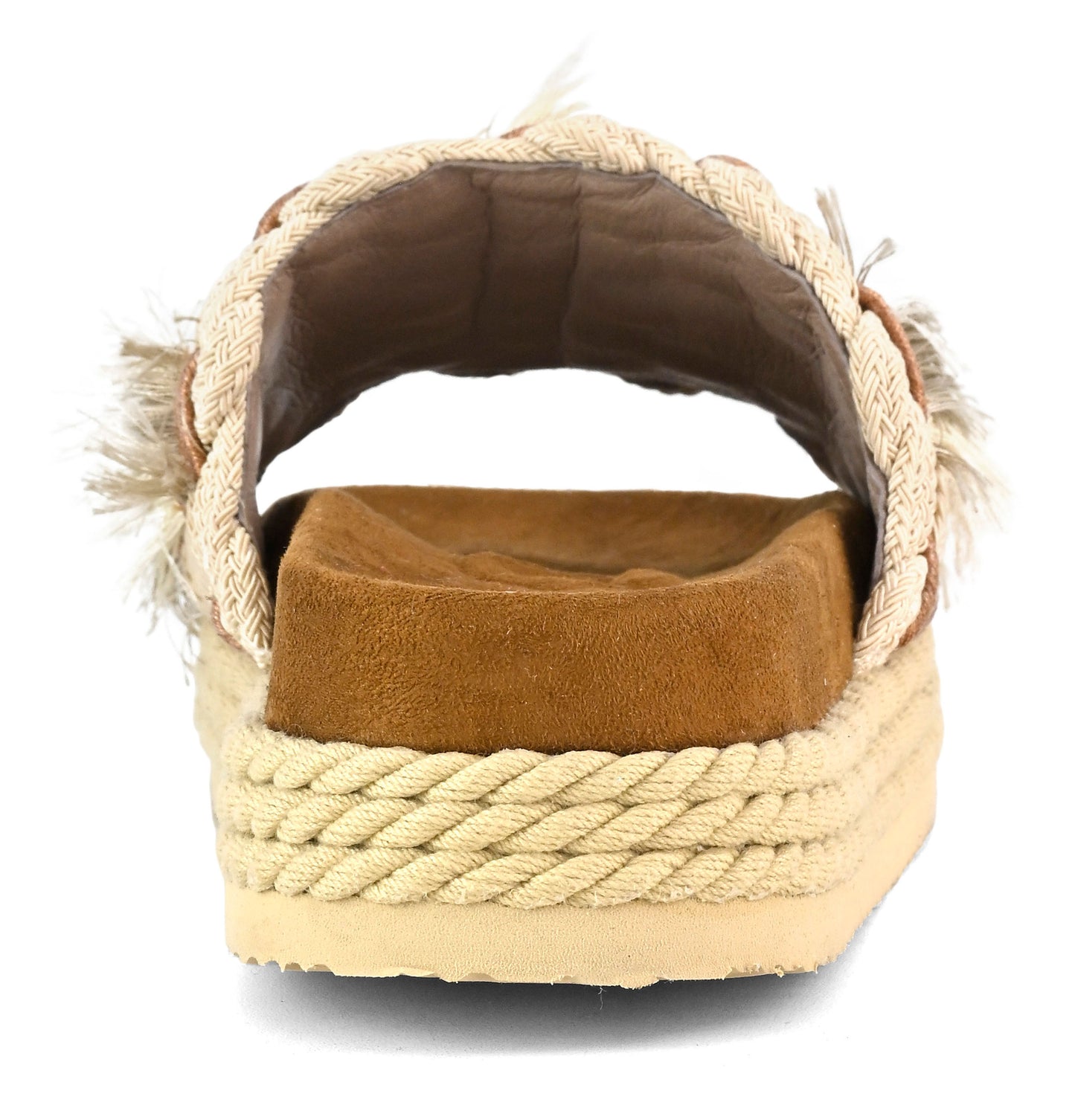 Sandalias monobanda con flecos