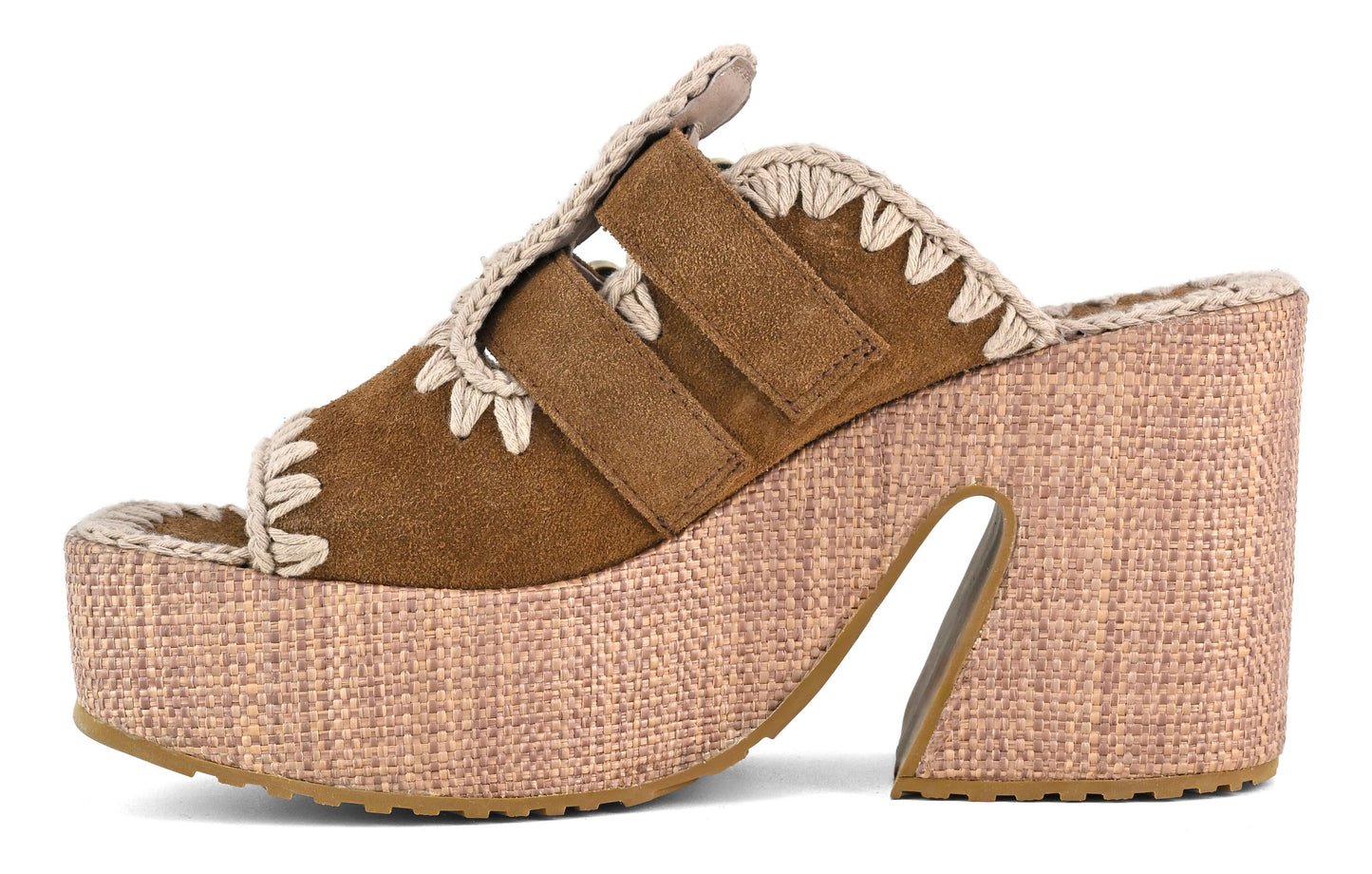 Sandalias plataforma con dos hebillas