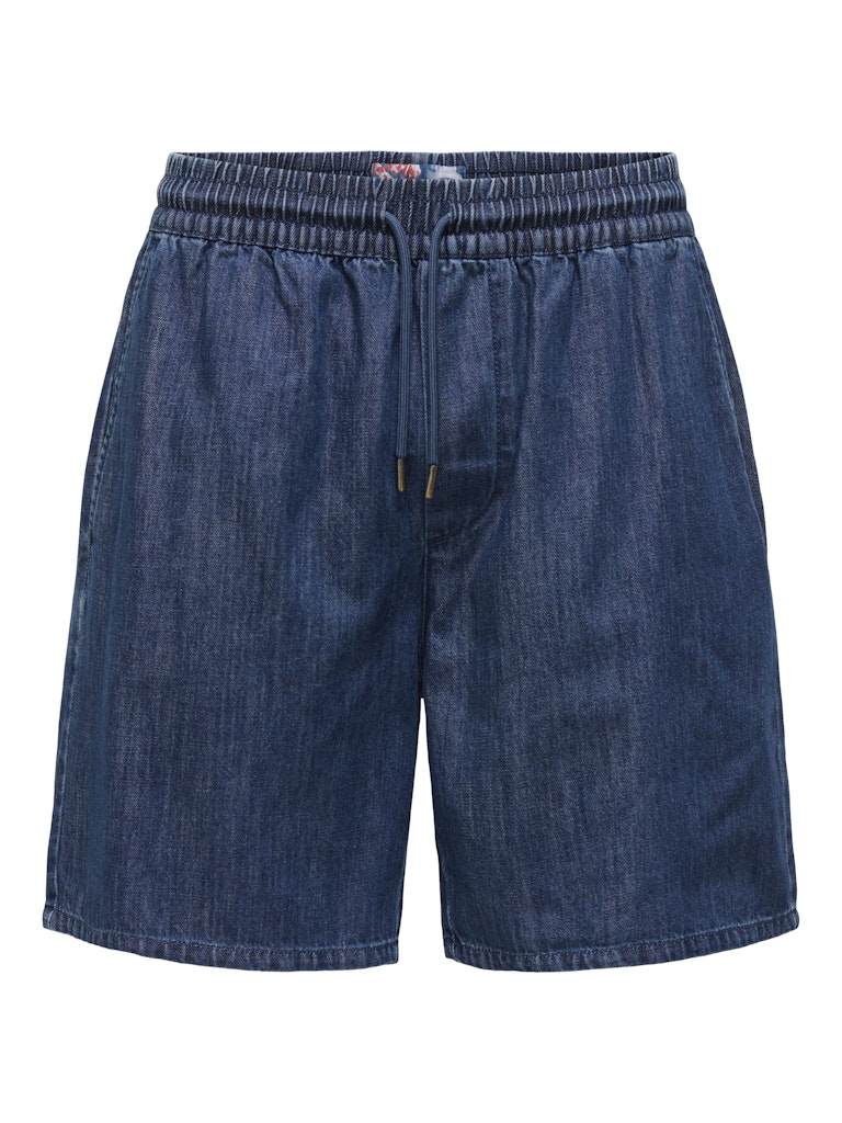 Bermudas denim con cintura elástica
