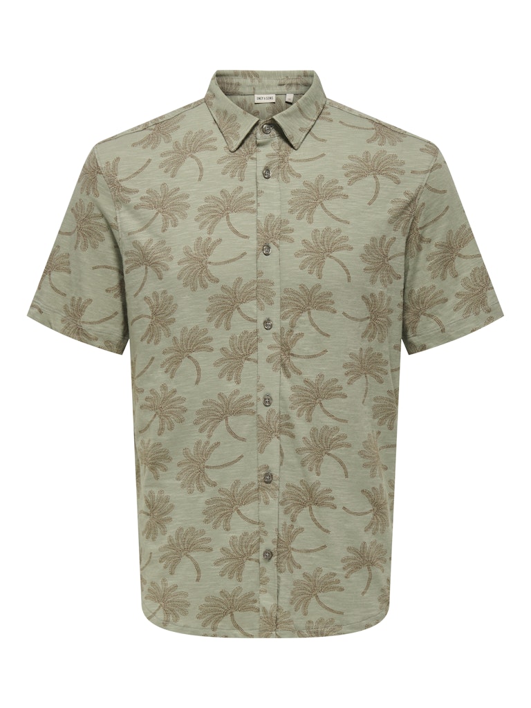 Camisa estampada de algodón