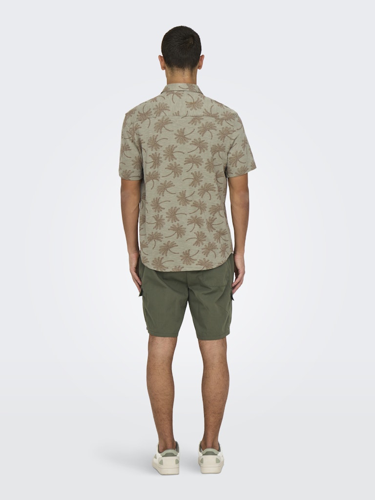 Camisa estampada de algodón