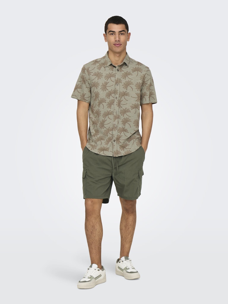 Camisa estampada de algodón