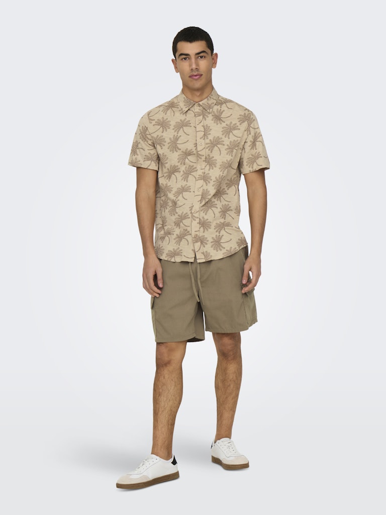 Camisa estampada de algodón