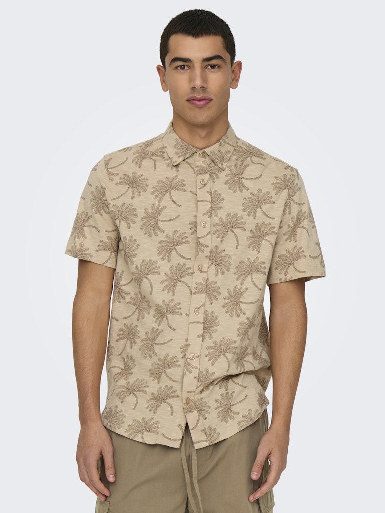 Camisa estampada de algodón