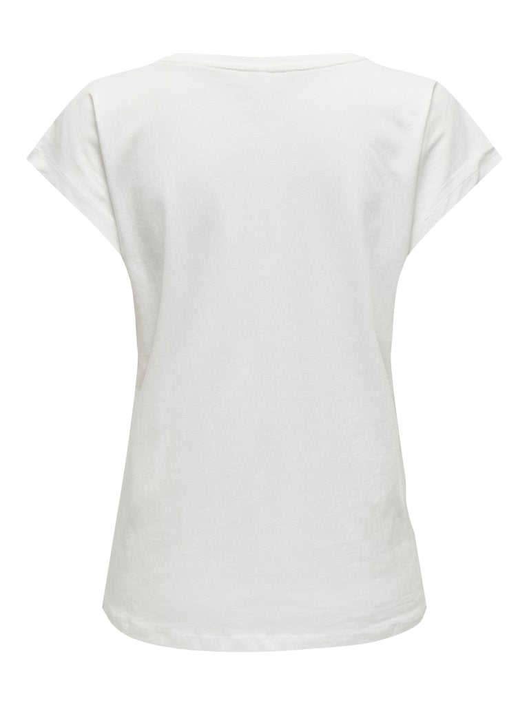 Camiseta con corazón animal print