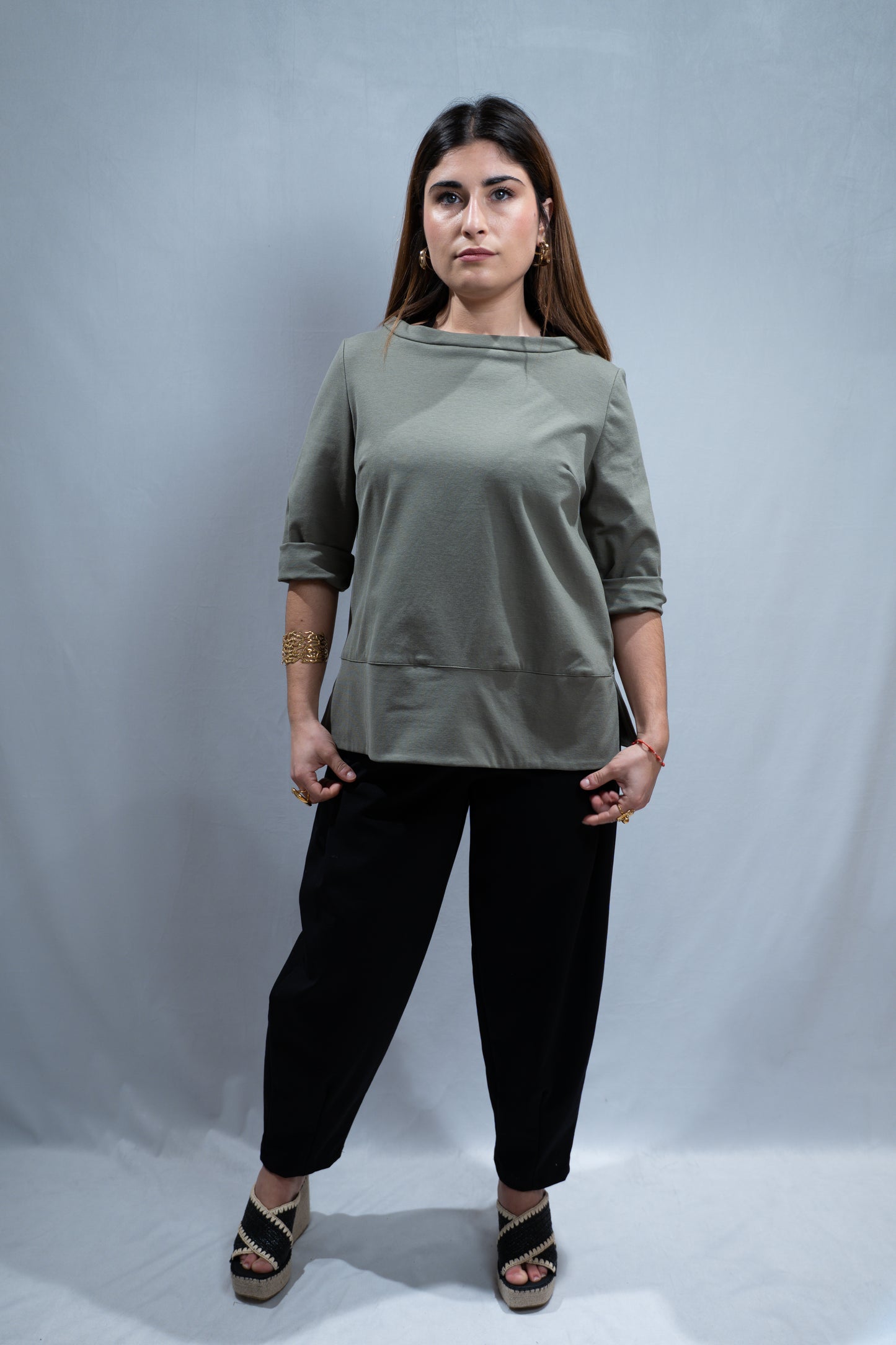 Camiseta abierta de los lados