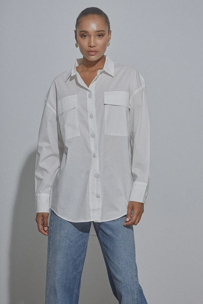 Camisa oversize de algodón