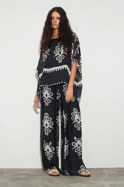 Blusa oversize estampada