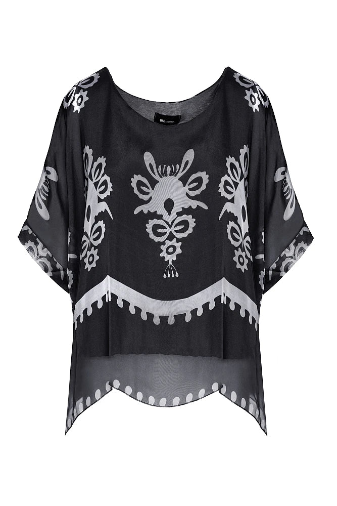 Blusa oversize estampada
