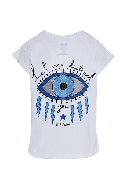 Camiseta estampada con ojo