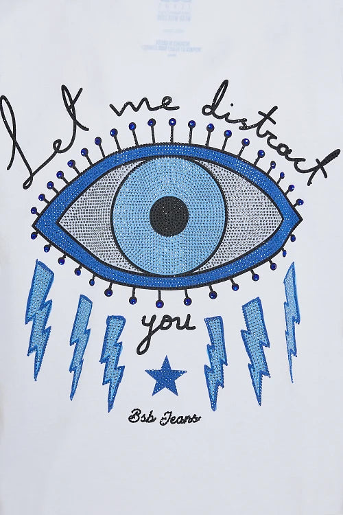 Camiseta estampada con ojo