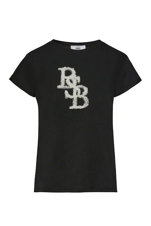 Camiseta con logo bordado efecto relieve