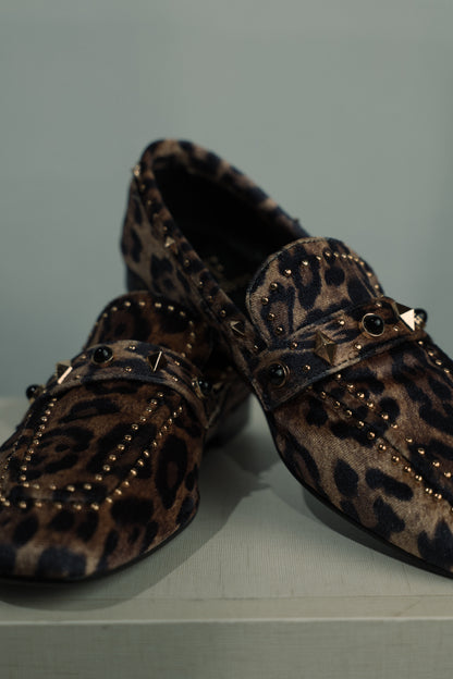 Mocasín estampado leopardo