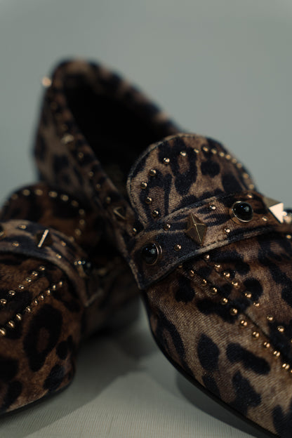 Mocasín estampado leopardo