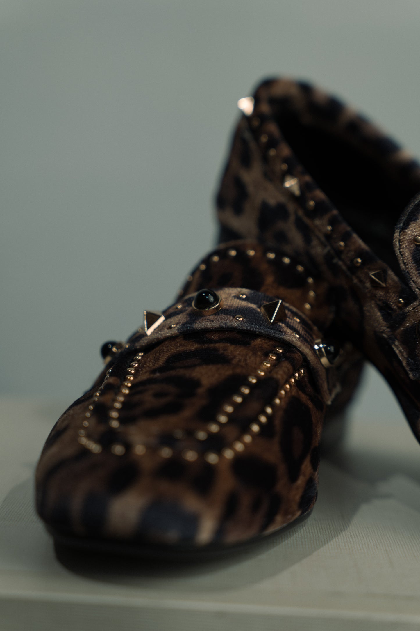 Mocasín estampado leopardo