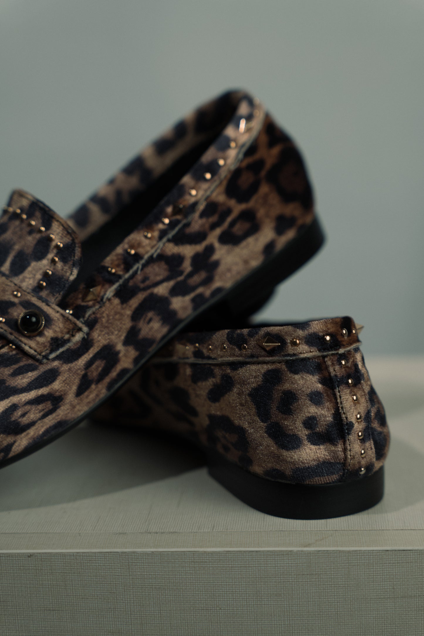 Mocasín estampado leopardo