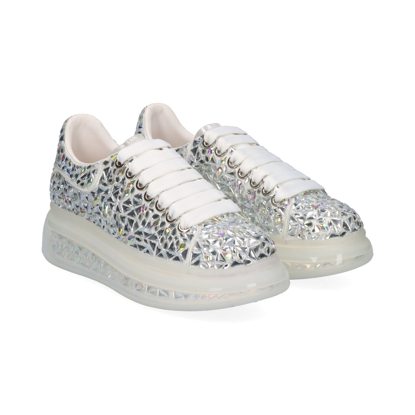 Sneakers Blancas de Cristales