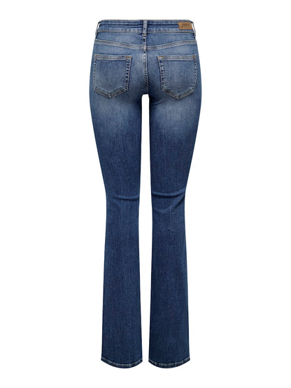 Vaquero flared de tiro medio con corte bootcut