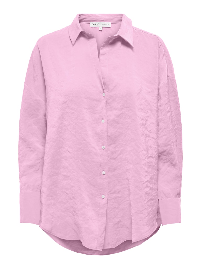 Camisa fluida de corte recto con botonadura frontal