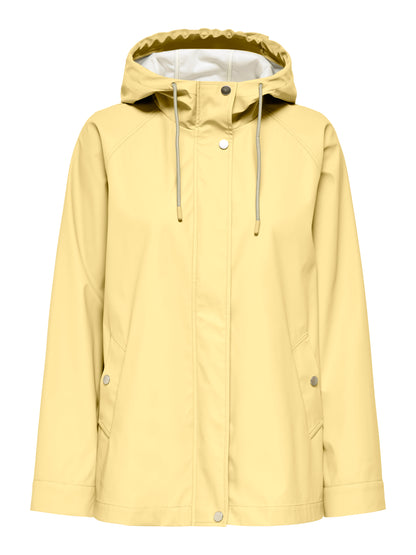 Chubasquero amarillo con capucha Only