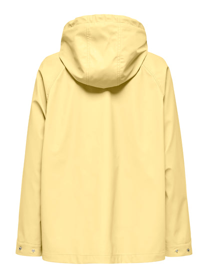 Chubasquero amarillo con capucha Only