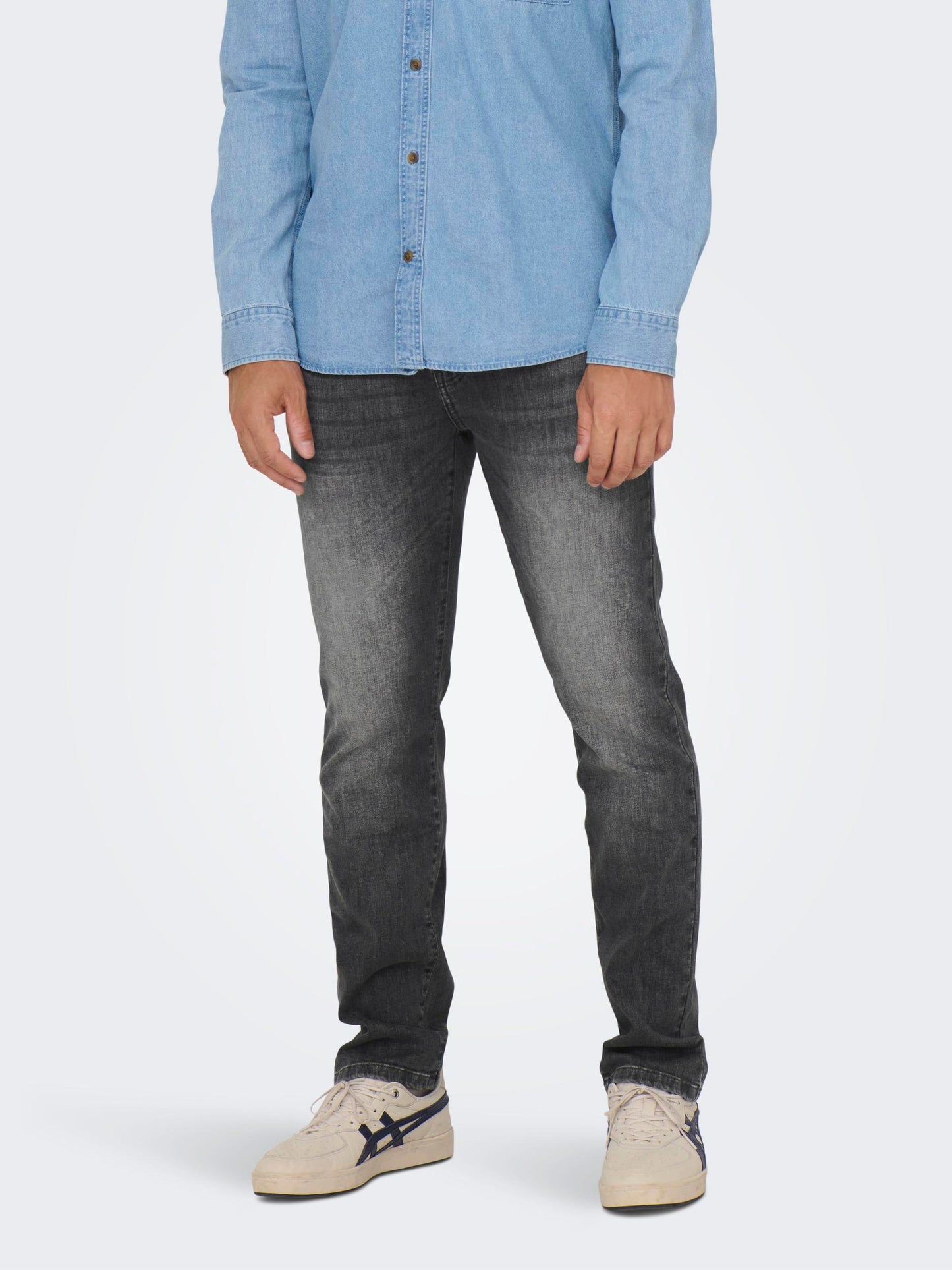 Pantalón Vaquero gris denim regular fit