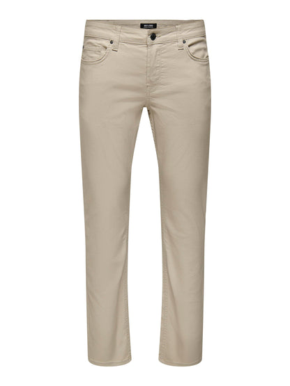 Pantalones chinos denim slim