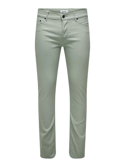 Pantalones chinos denim slim