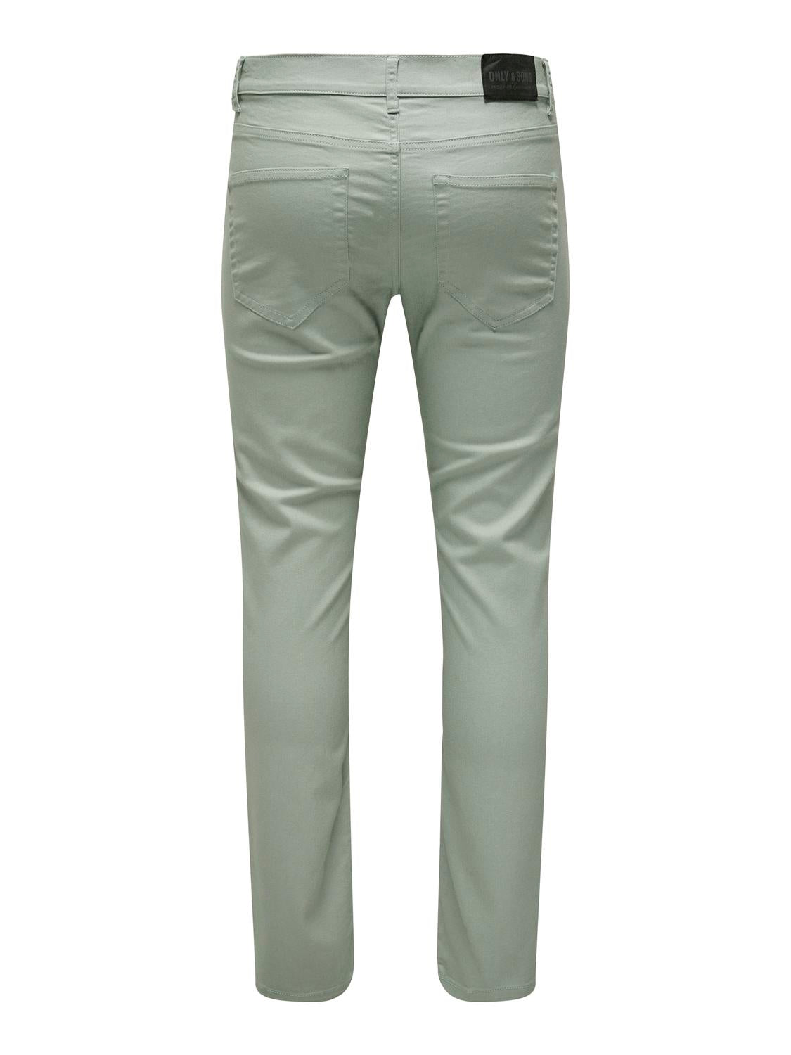 Pantalones chinos denim slim