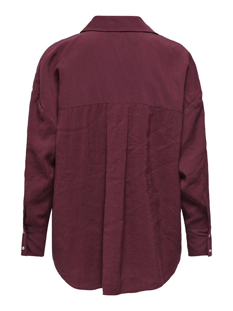 Camisa fluida de corte recto con botonadura frontal