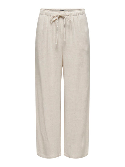 Pantalones rectos de lino Onlsiesta Noos