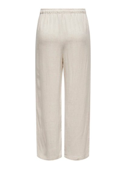 Pantalones rectos de lino Onlsiesta Noos