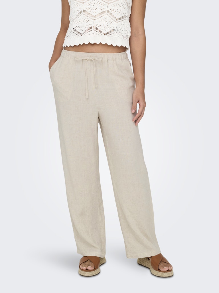 Pantalones rectos de lino Onlsiesta Noos