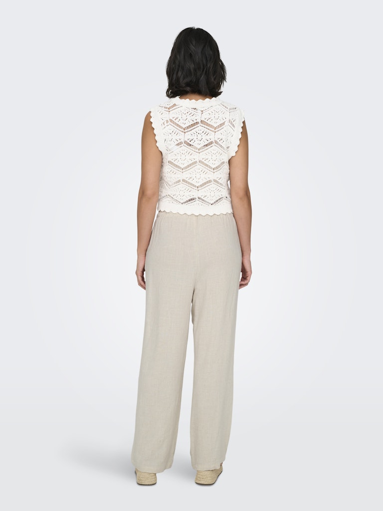 Pantalones rectos de lino Onlsiesta Noos