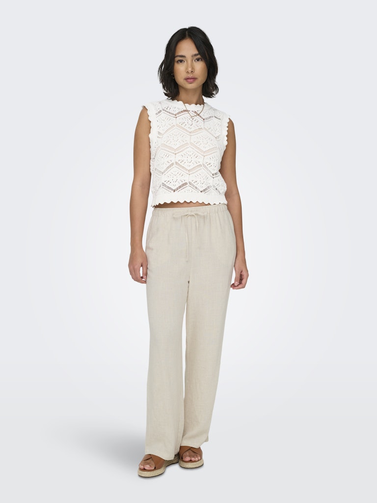 Pantalones rectos de lino Onlsiesta Noos