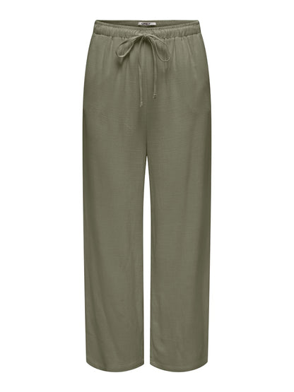 Pantalones rectos de lino Onlsiesta Noos