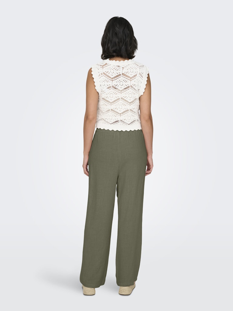 Pantalones rectos de lino Onlsiesta Noos
