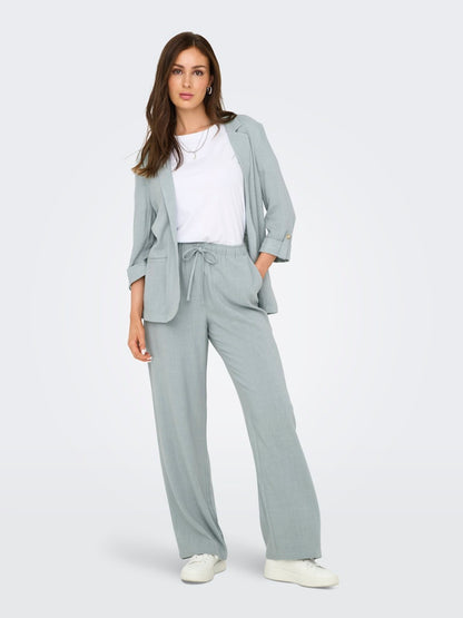 Pantalones rectos de lino Onlsiesta Noos