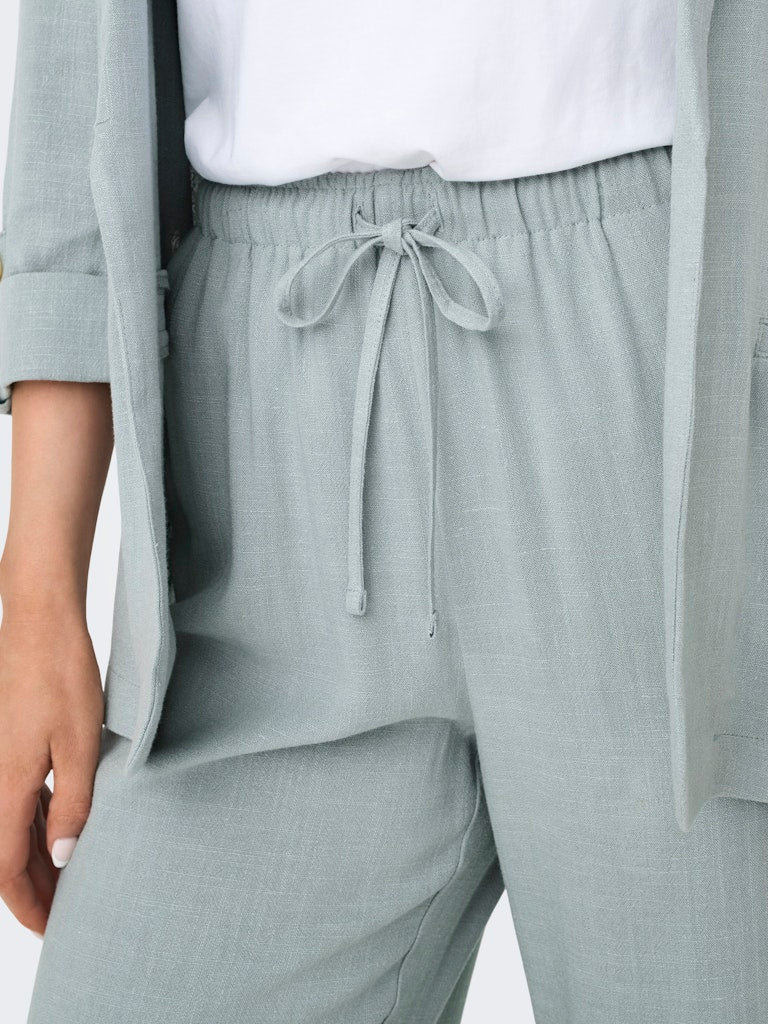 Pantalones rectos de lino Onlsiesta Noos