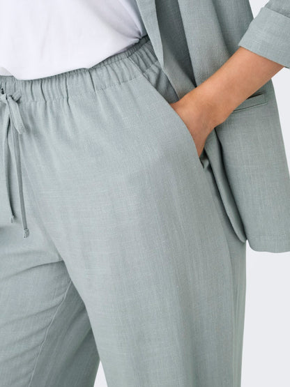 Pantalones rectos de lino Onlsiesta Noos