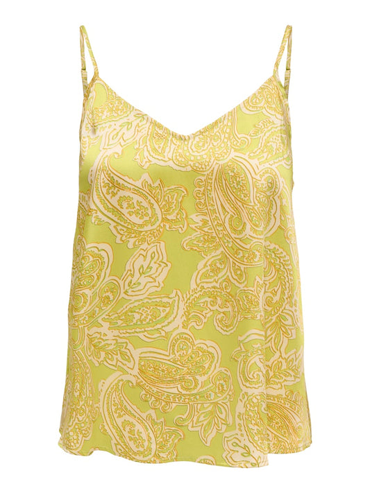 Top estampado de tirantes finos