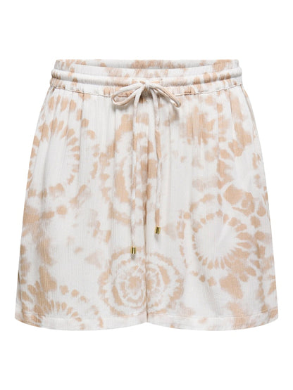 Shorts estampados con efecto tie-dye