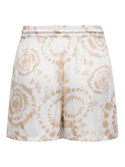Shorts estampados con efecto tie-dye
