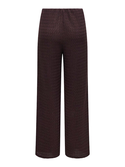 Pantalón fluido recto con textura
