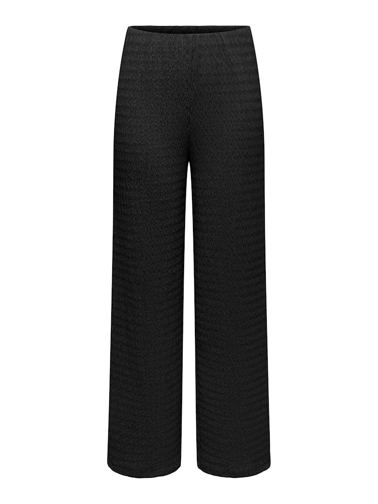 Pantalón fluido recto con textura